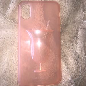 Kate spade light pink iPhone X case
